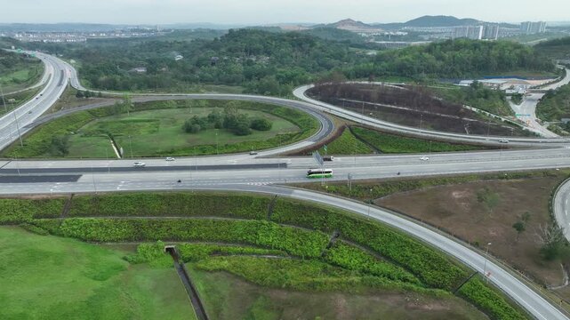 Complex Highway Interchange at Rawang, Malaysia 007