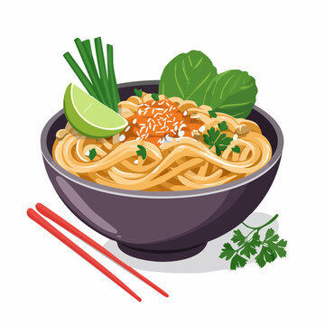 Klassische Thai Erdnuss Bowl