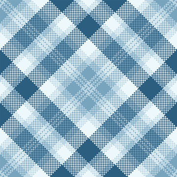 Outside vector background check, messy seamless plaid fabric. Simplicity texture textile pattern tartan in cyan and alice blue colors.