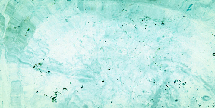 Fine Abstract Composition with Dark Flowing Ebru Art