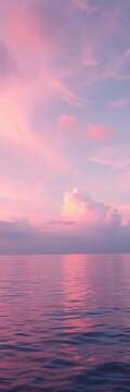 Sky bleeds pastel dreams onto a hushed, silhouetted shore,  low perspective,  twilight hues