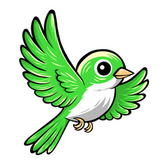 Fototapeta premium Illustration of a flying bird