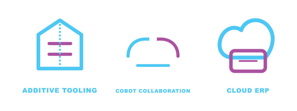Additive tooling concept vector illustration. 3d printing and rapid prototyping technology.