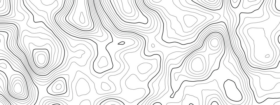 Radar patterns on nautical ocean map with sea bottom. Topography and sonar scan vector illustration for marine navigation. Cartography design world topographic floor plan.