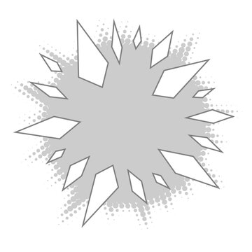 Halftone circle dotted cartoon background. Comic speech bubble halftone circle dot texture.