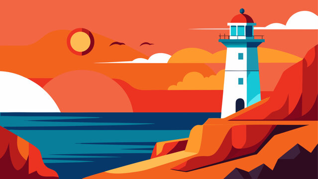 Sunset at the lighthouse
