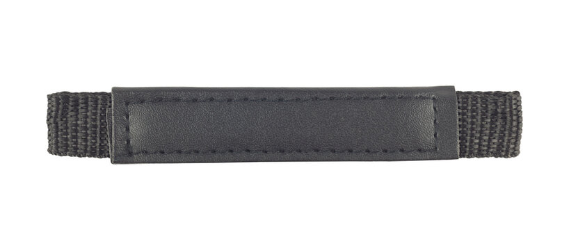 Leather keychain, key strap isolated from background