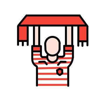 suporter vector illustration