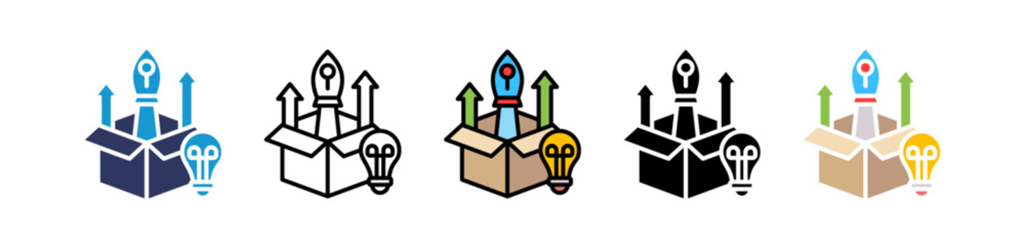 Product Launch multiple icon