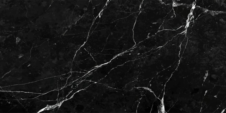 Dramatic dark stone slab surface with detailed organic mineral cracks for luxury branding