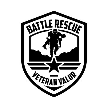 Battle rescue veteran valor badge