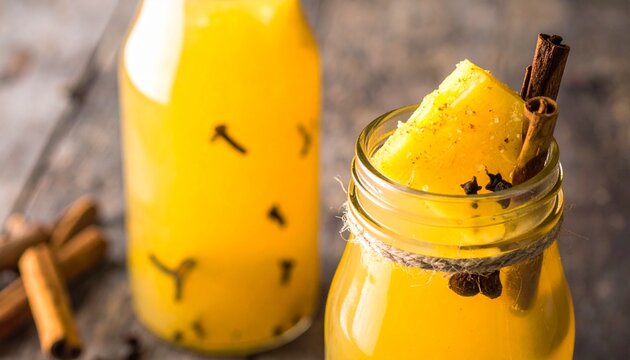 Traditional wooden barrel with bung hole aging yellow vinegar liquid close-up rustic setting