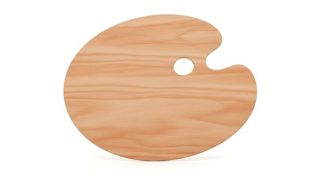 Wooden Pac-Man Puzzle Piece with Hole for Game Design.