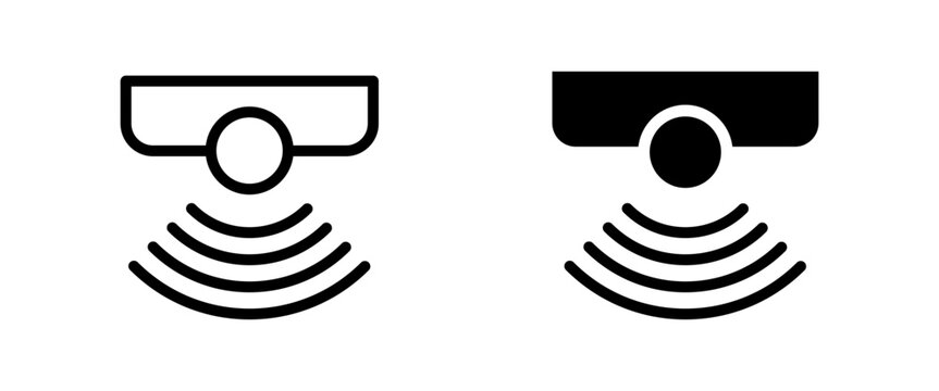 Motion sensor and signal detection icon for smart home security