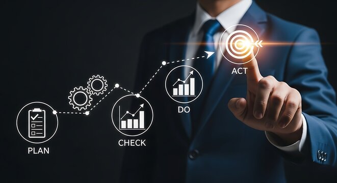 Business Process Improvement Workflow Plan Do Check Act Strategy