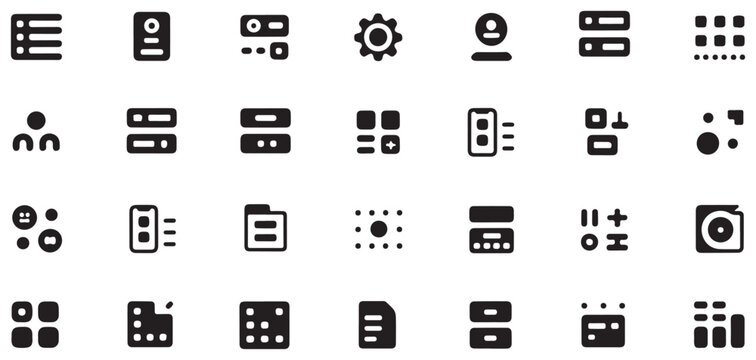 Navigation and directory management icons for web browser and computer file system organization.