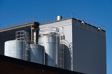 Obraz premium A dairy products industrial plant