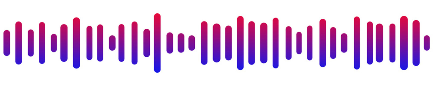 Isolated Colorful Music Waveform Transparent PNG Graphic