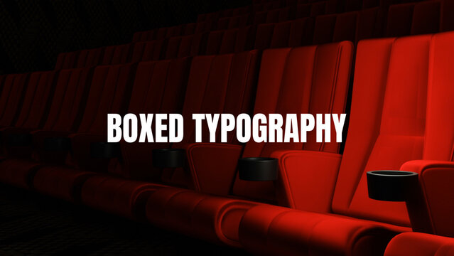 Boxed Typography Animation