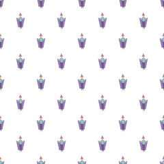 Obraz premium Wizard characters creating a seamless pattern for magic and fantasy themed designs