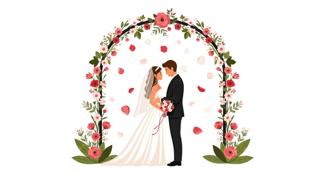 Bride and Groom Wedding Portrait 1.