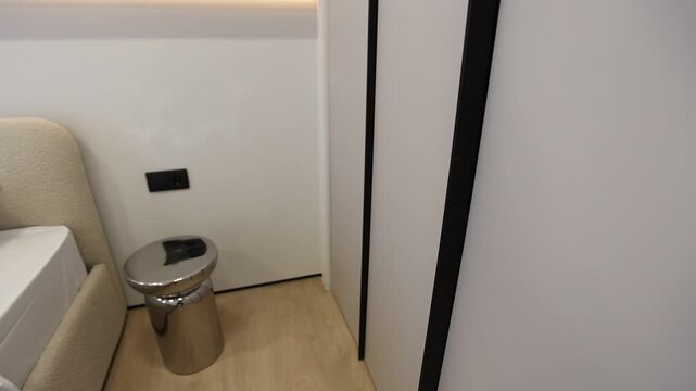 Modern bathroom furniture featuring discreet storage spaces