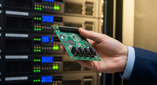 Network interface card inspection in data center server room