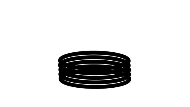 A black coil spring image represents stored mechanical energy, resilience, compression, and elasticity used in various engineering systems