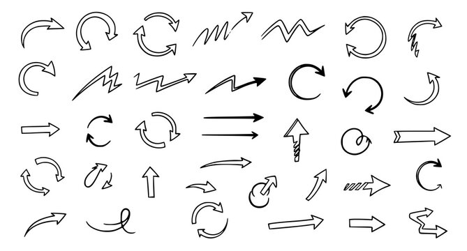 Business doodle sketch set with infographic graphs devices clouds and analytics vector elements