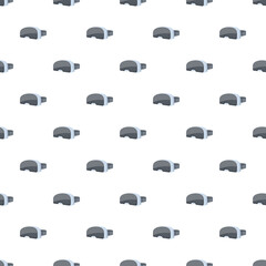 Obraz premium Virtual reality headsets forming a repeating pattern on white background