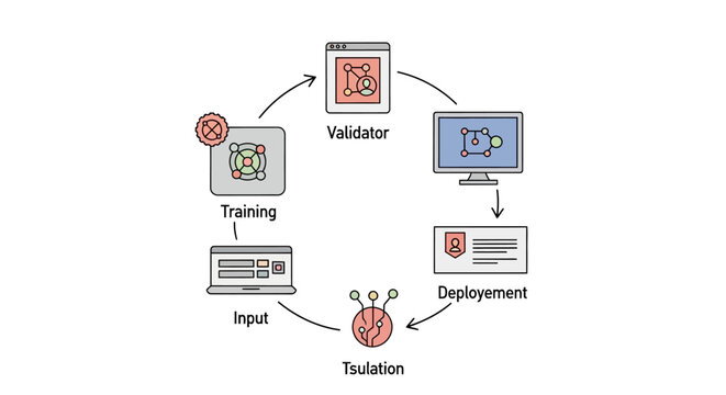 Machine Learning Model Training Process.