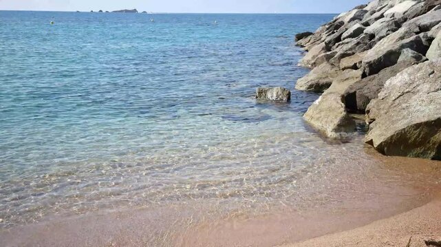 Beach in Saint-Raphael, South of France