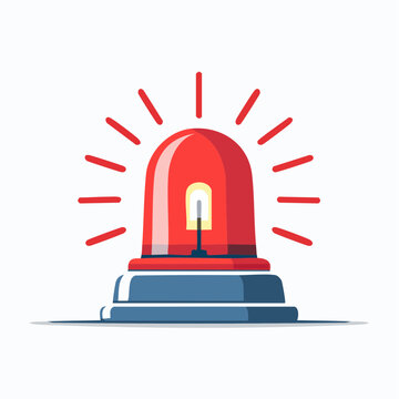 Red Warning Light Flashing