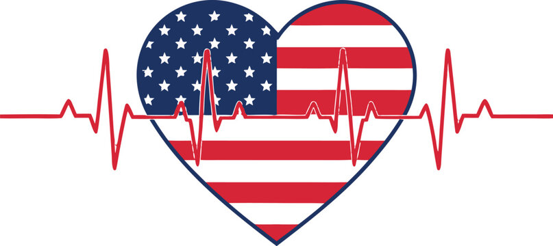 United States Shape Eagle American Flag Graphic. a fierce bald eagle with wings fully spread wide,
Vector illustration eps10