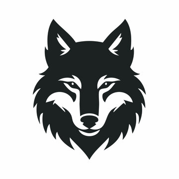 Stylized Wolf Head Icon