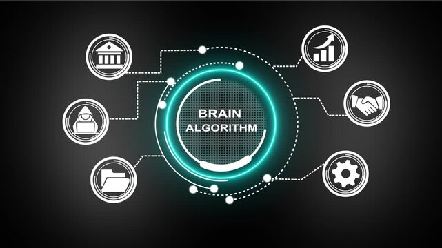 Brain Algorithm , Six sigma, quality control and manufacturing process management concept. workflow by eliminating non-value-added activities and continuously improving processes.