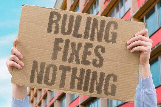 "Ruling Fixes Nothing" Court decisions on paper fail to undo entrenched structural damage. JUSTICE. COURTS. REMEDY. SYSTEM. REFORM.