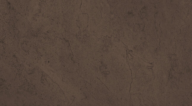 Abstract texture of brown, rough, and weathered plaster wall surface with subtle shadows and light creating a muted, earthy backdrop