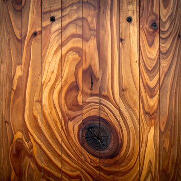Rich, knotty wood grain texture, warm tones
