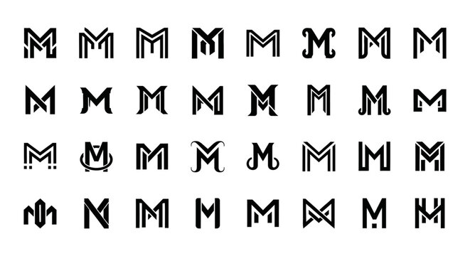 Modern Letter M Logo Designs Collection: Abstract & Geometric Monograms