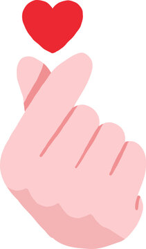Hand Finger Mini Heart