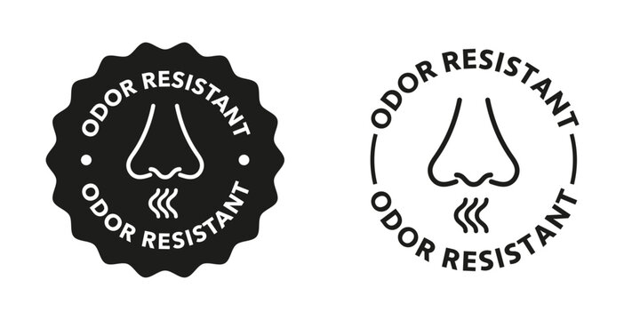 Odor resistant vector stamps for product labeling of box or package.