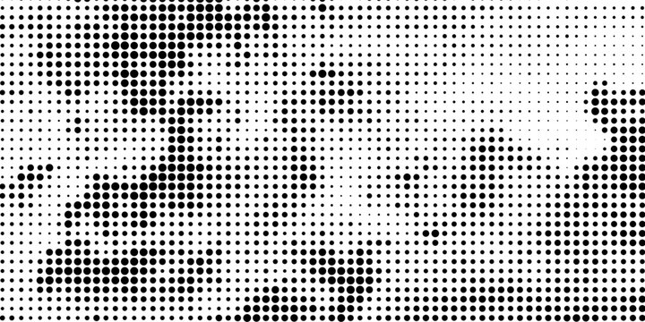 Halftone fade background. Grunge dotted pattern. Pop-art points Texture. Vector illustration.