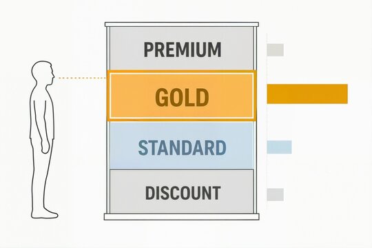 Retail Shelf Golden Zone Diagram Illustrating Product Placement and Sales Optimization at Eye Level