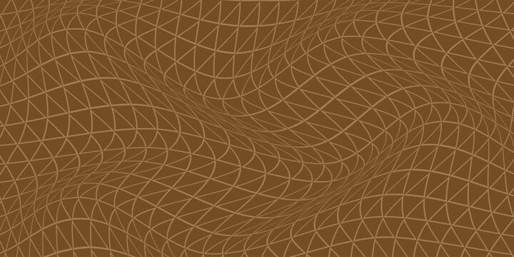 simple brown outline triangle wave pattern art for banner poster background.
