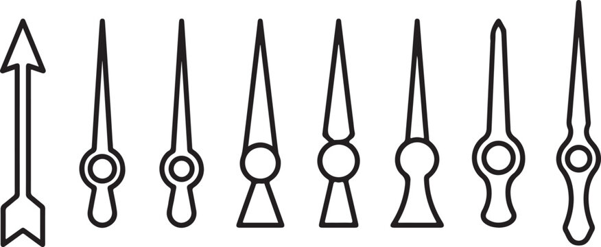 Vector set of kitchen knives and kitchen scissors isolated Vector