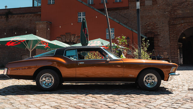 Berlin, Germany - May 2, 2026: Classic Buick Riviera Side View
