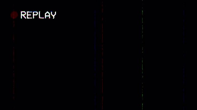 VHS Replay Glitch Overlay With Analog Tracking Noise And Scratches Alpha Channel.4K Video Loop