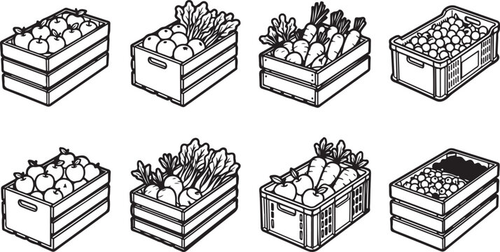 3d rendering of eight gift boxes with ribbons and bows stacked together Vector