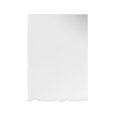 Fototapeta premium Simple plain blank paper sheet for design use Isolated Mockup Png.